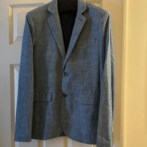 J.Crew Crewcuts Classic Blue Ludlow Chambray Blazer